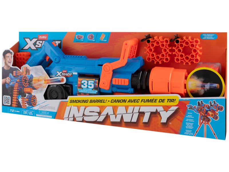 Lançador de Dardos X-Shot Insanity - Motorized Clip Mania Candide